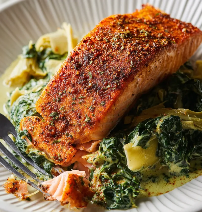 Spinach Artichoke Salmon