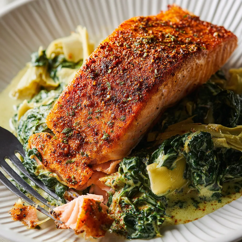 Spinach Artichoke Salmon