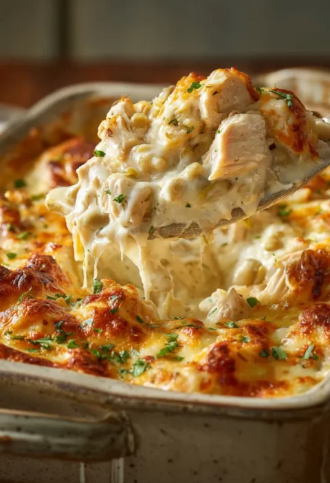 White Chicken Chili Casserole