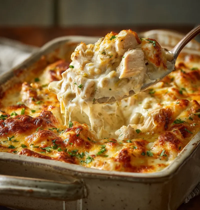 White Chicken Chili Casserole