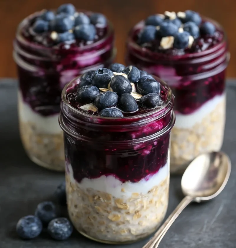 Blueberry Pie Overnight Oats