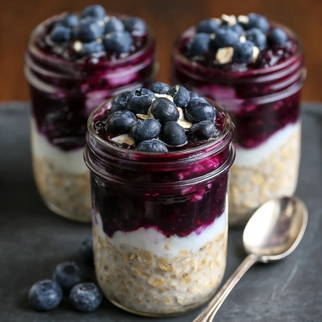 Blueberry Pie Overnight Oats