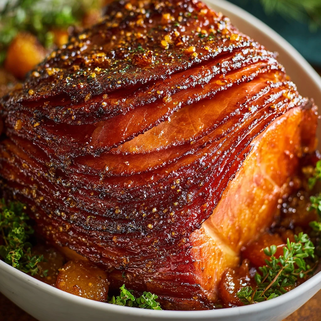 Brown Sugar Glazed Ham with Honey Orange Glaze