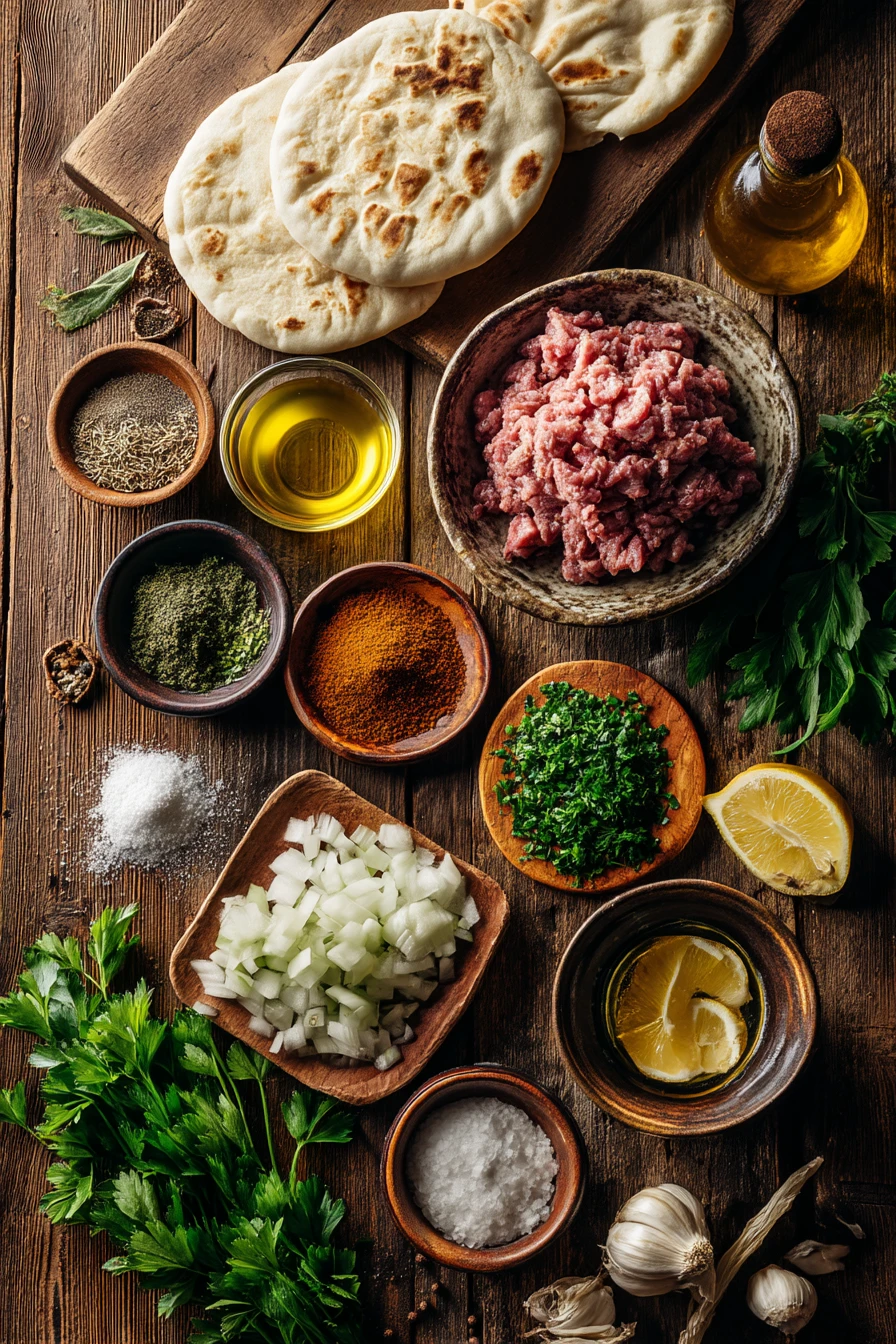 Grilled Lamb Pita Arayes