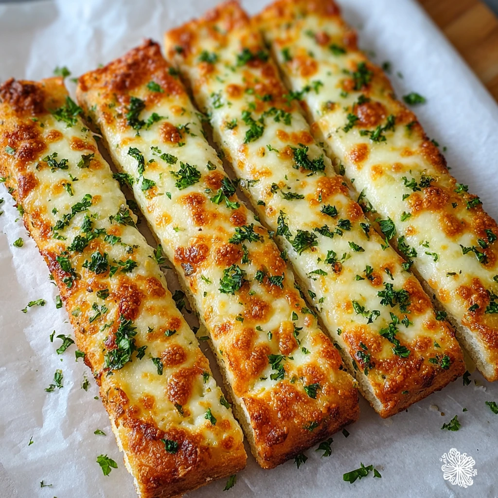 Keto Garlic Breadsticks
