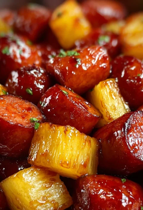 Pineapple Brown Sugar Mississippi Lil Smokies Bites