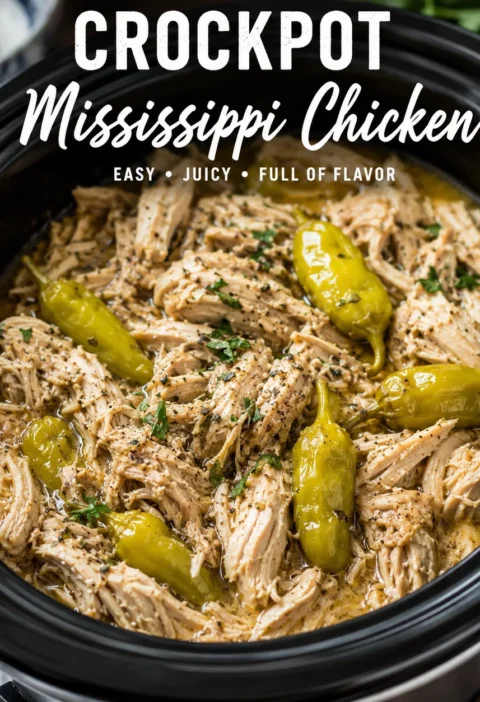 Crockpot Mississippi Chicken