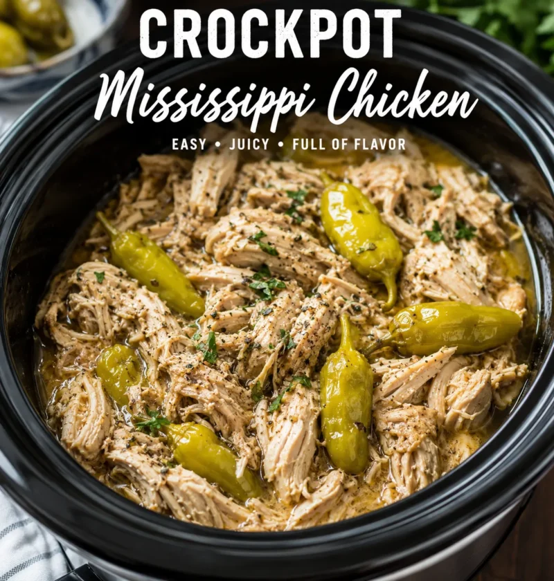 Crockpot Mississippi Chicken