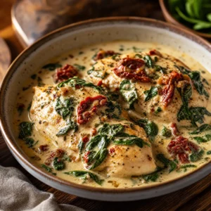 Crockpot Tuscan Chicken