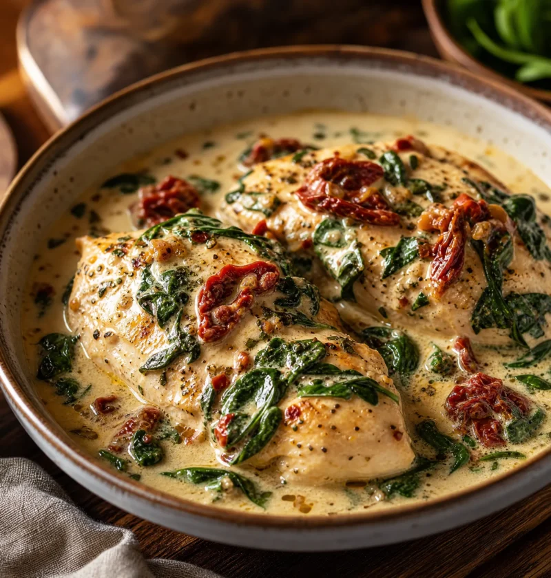Crockpot Tuscan Chicken