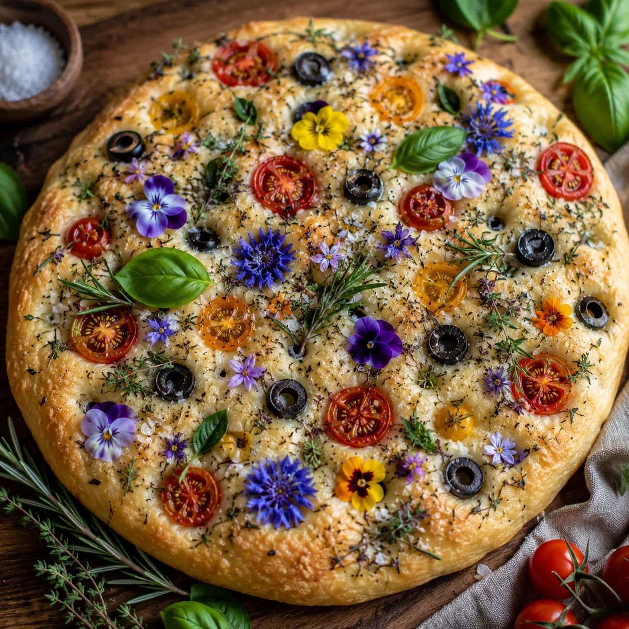 Fairy Bread Focaccia – Whimsical Savory Recipes
