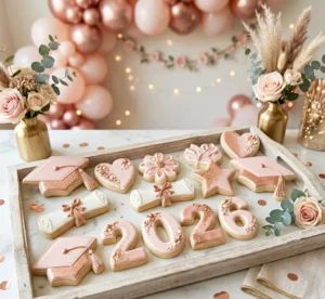 Pink Grad Cookies for Class of 2026