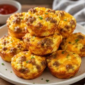 Sausage Egg and Cheese Bites (Easy Breakfast Meal Prep)