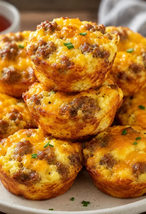 Sausage Egg and Cheese Bites