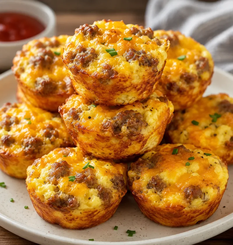 Sausage Egg and Cheese Bites