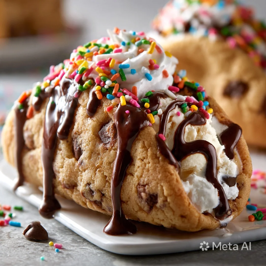 Chocolate Chip Cookie Tacos
