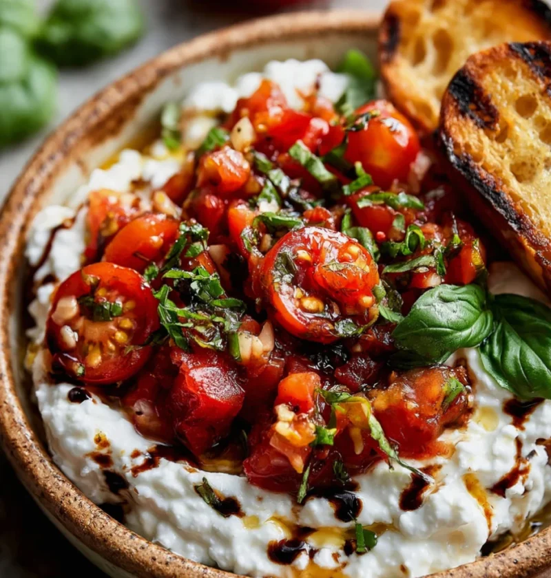 fresh ricotta bruschetta dip