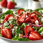 Summer Blueberry & Peach Salad with Creamy Feta – Easy Salad