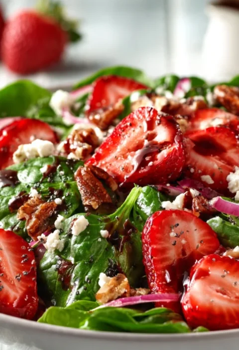 Strawberry Spinach Salad