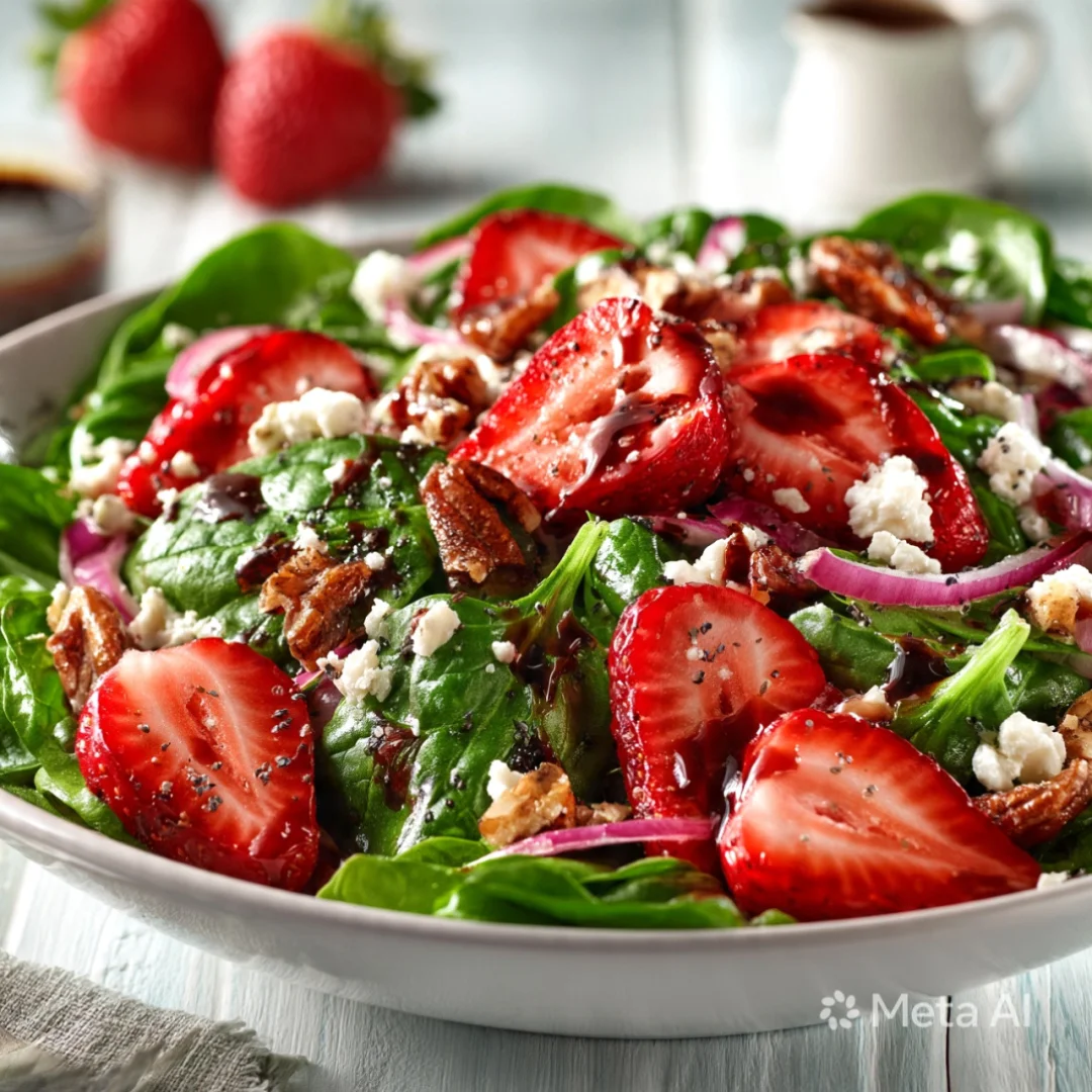Strawberry Spinach Salad