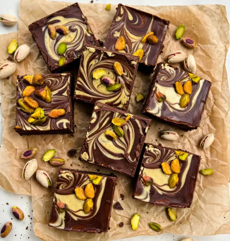 Homemade Pistachio Chocolate Bars