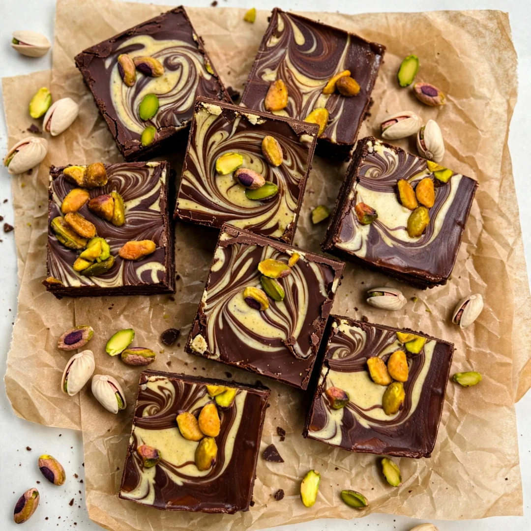 Homemade Pistachio Chocolate Bars