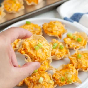 Buffalo Chicken Dip Bites