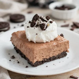 No Bake Chocolate Pie