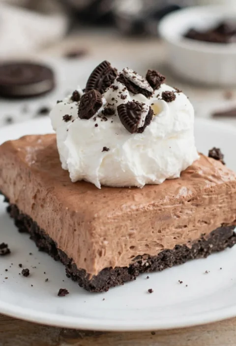 No Bake Chocolate Pie