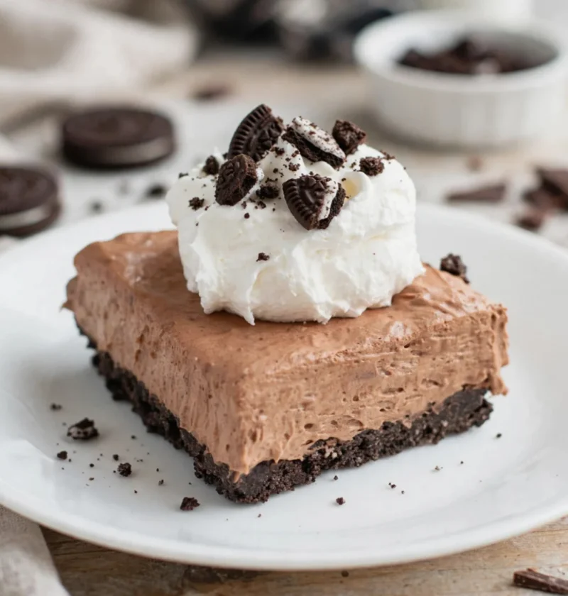 No Bake Chocolate Pie