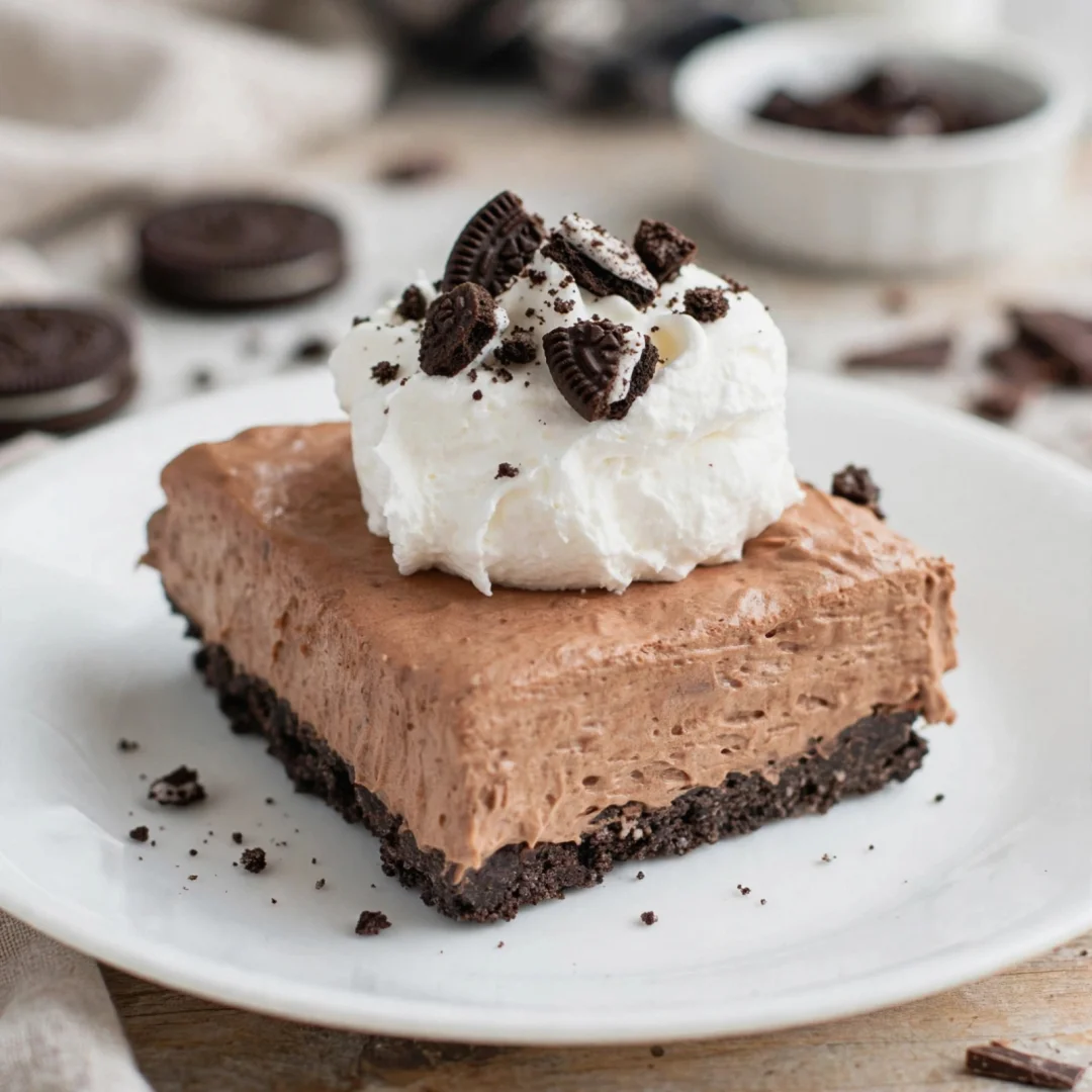 No Bake Chocolate Pie