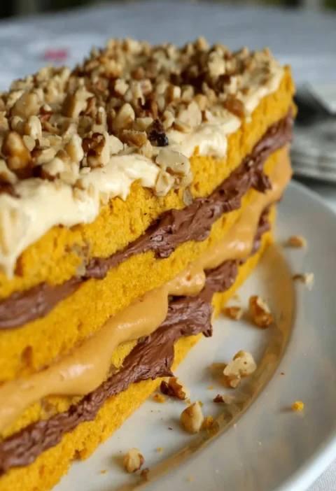 Pumpkin Walnut Cake