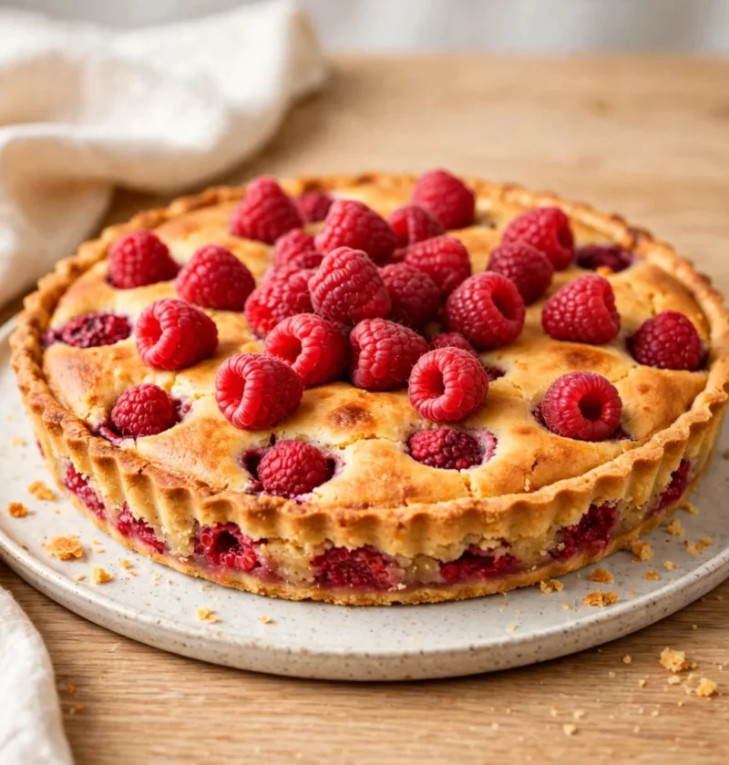 raspberry frangipane tart