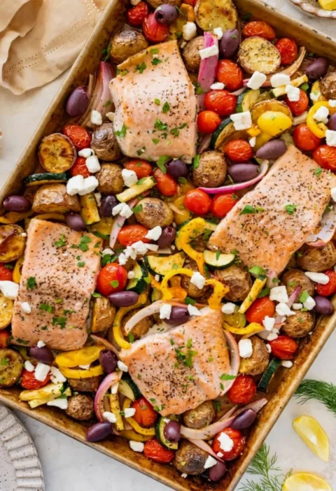 Sheet Pan Salmon and Veggies