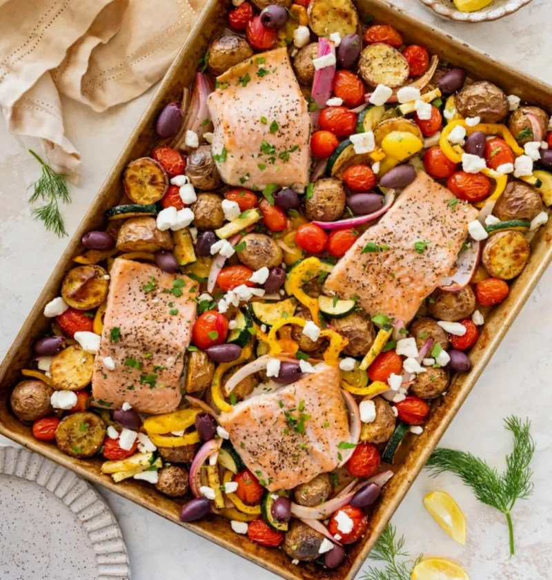Sheet Pan Salmon and Veggies