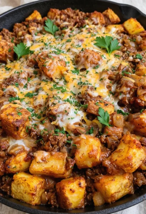 Sloppy Joe Potato Skillet