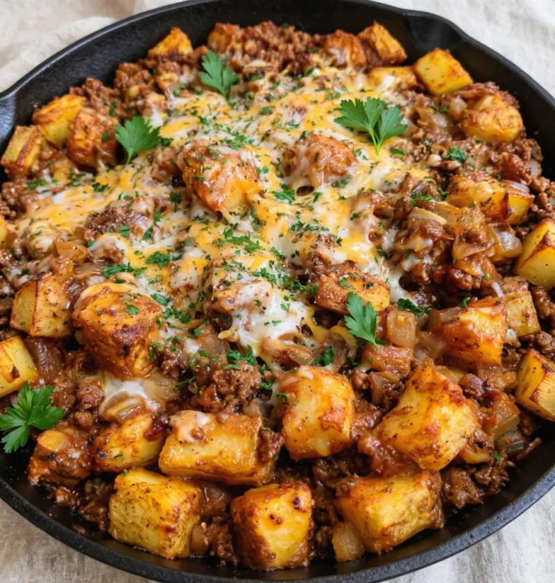 Sloppy Joe Potato Skillet