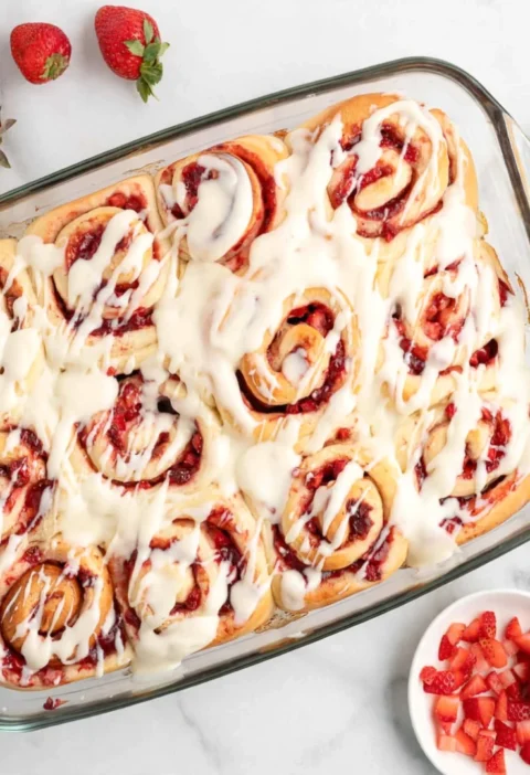 Strawberry Cinnamon Rolls