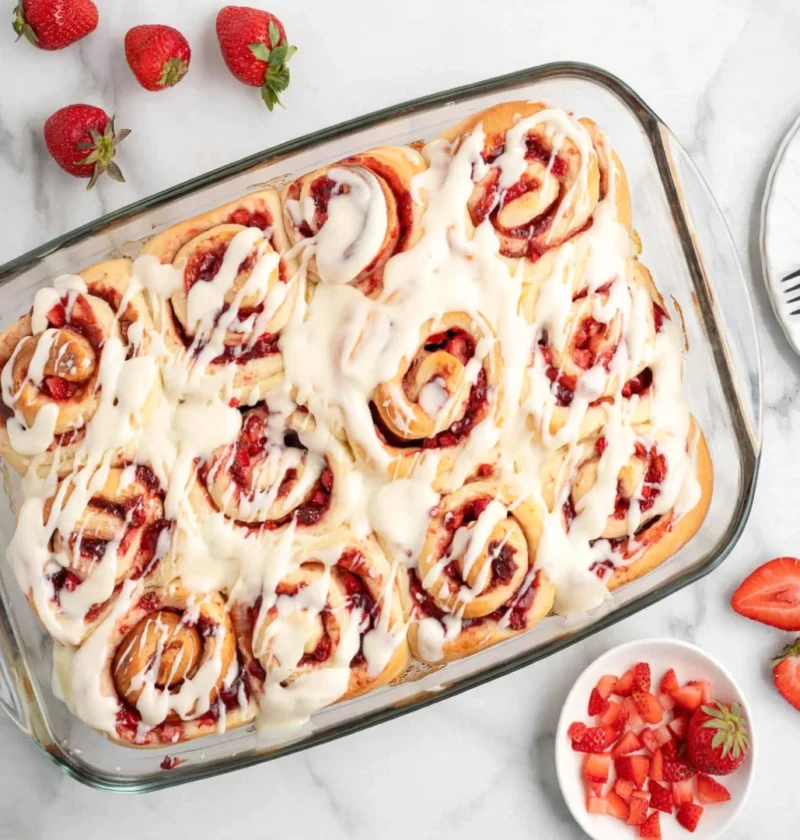 Strawberry Cinnamon Rolls