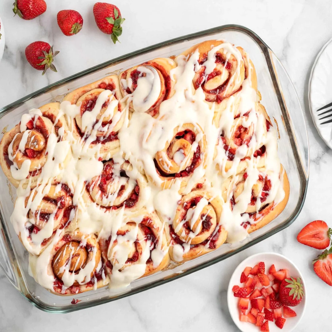 Strawberry Cinnamon Rolls