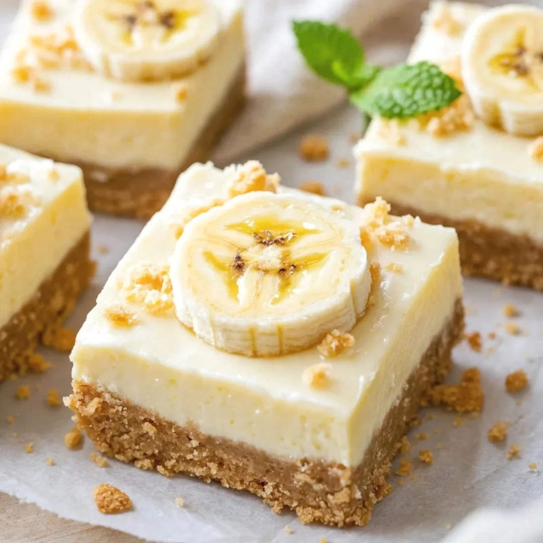 Banana Cream Cheesecake Bars