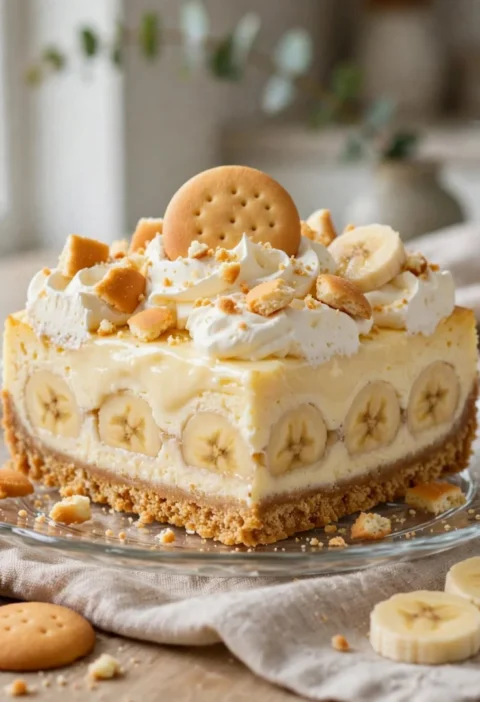 Banana Pudding Cheesecake Bars
