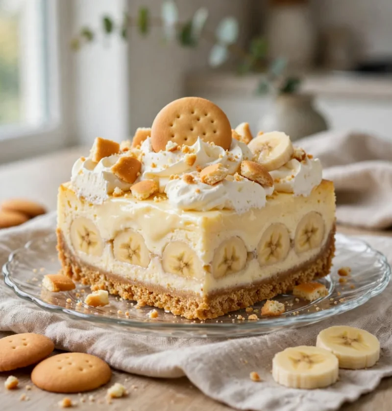 Banana Pudding Cheesecake Bars