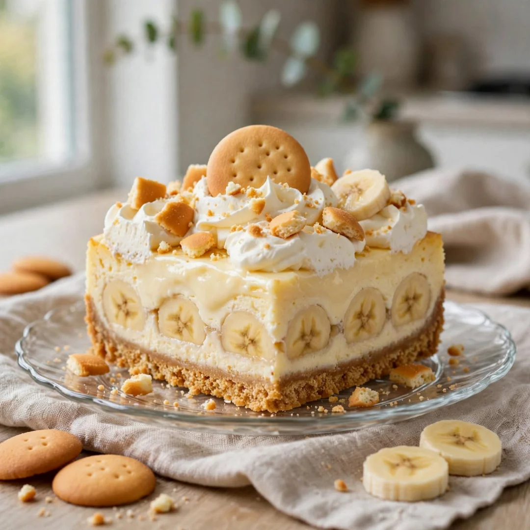Banana Pudding Cheesecake Bars