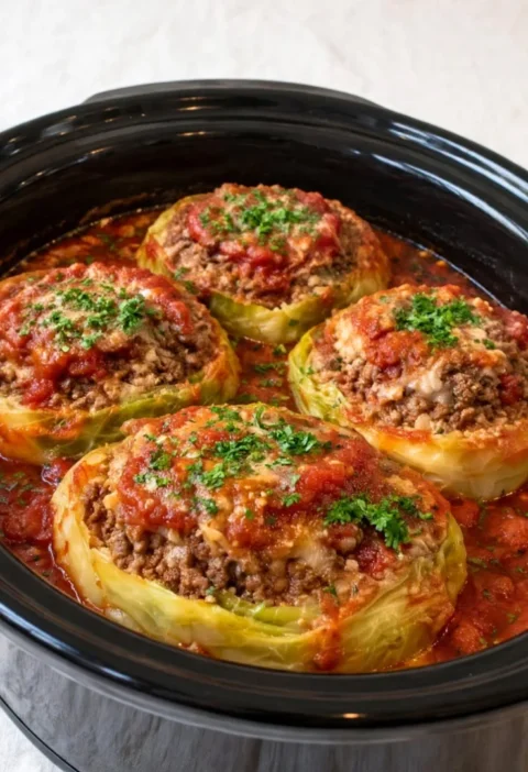 Beef Stuffed Cabbage Rings