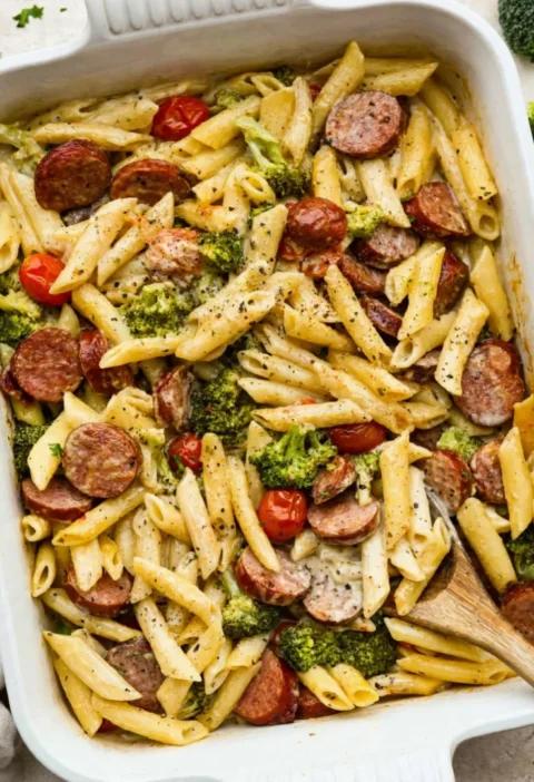 Creamy Sausage Pasta Bake