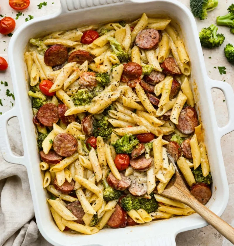 Creamy Sausage Pasta Bake
