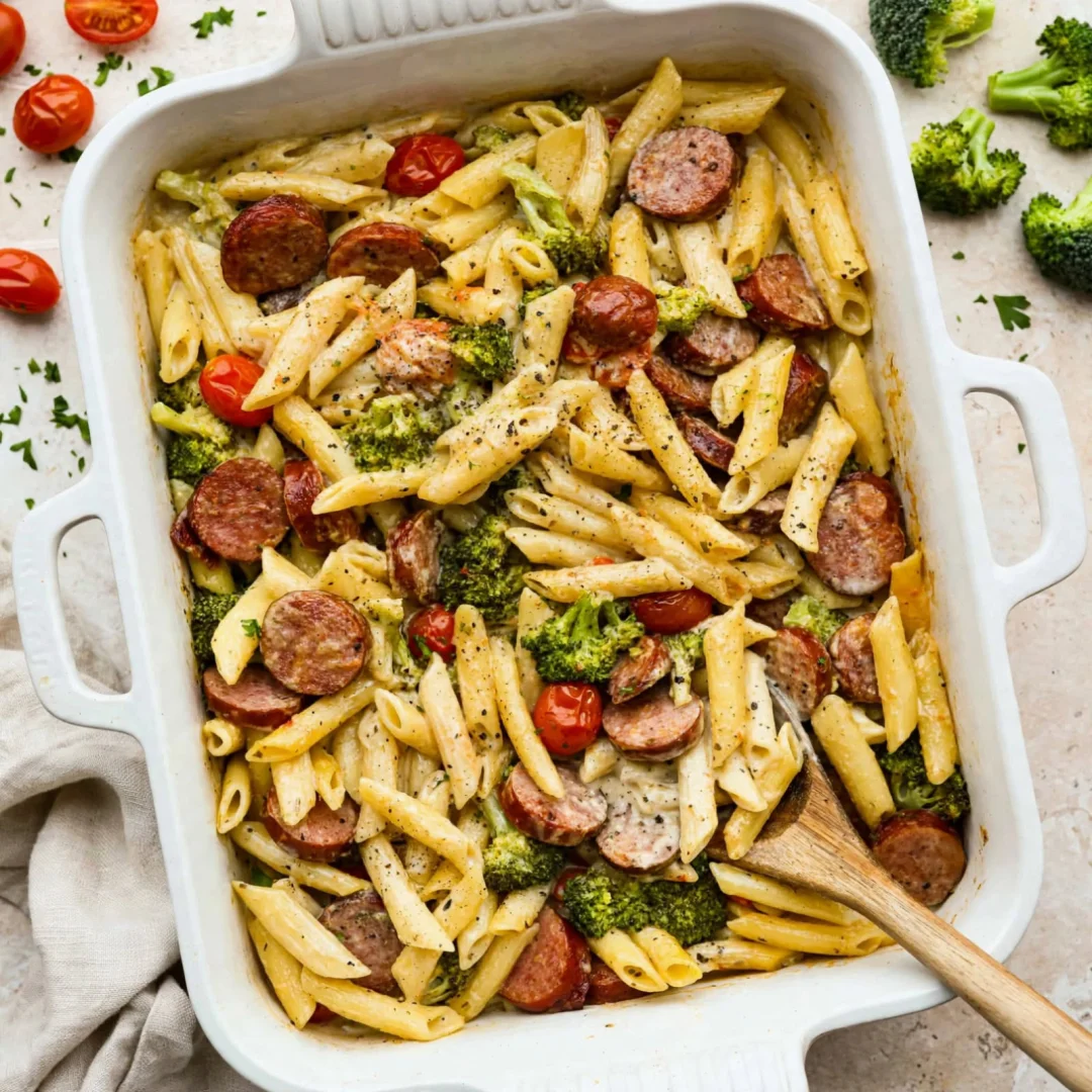Creamy Sausage Pasta Bake