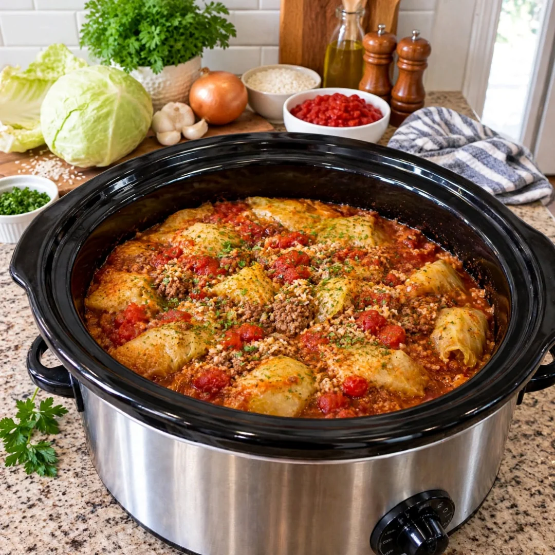 Crockpot Cabbage Roll Casserole