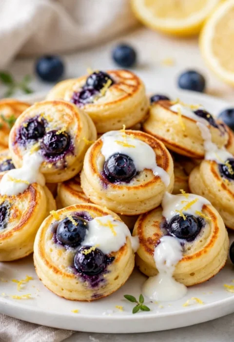 Greek yogurt pancake bites